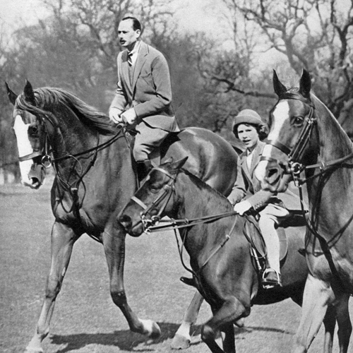 the-duke-of-gloucester-riding-with-princess-elizabeth-in-news-photo-1650555431