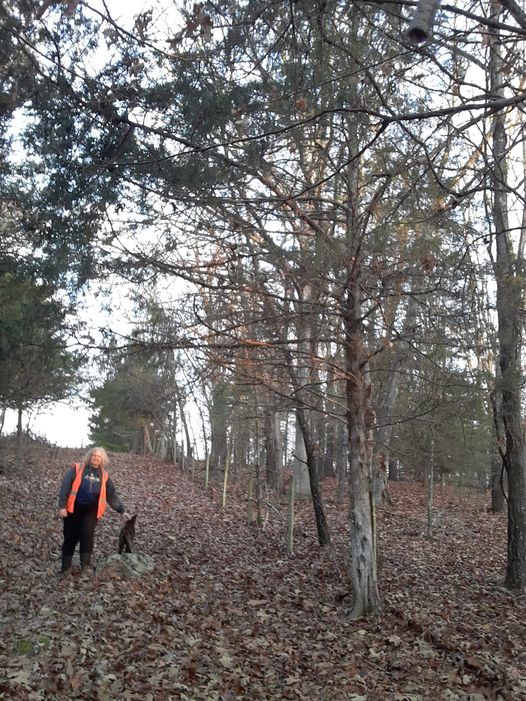 Rascal and Deb in the Woods 112922