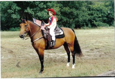 Foxie and Karen at Lewisville prarade 1993.jpg