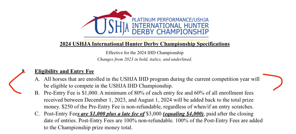 How do you qualify for the ushja international derby finals? - Hunter ...