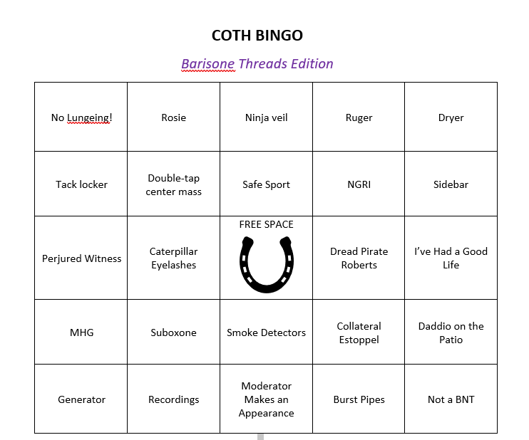 coth bingo