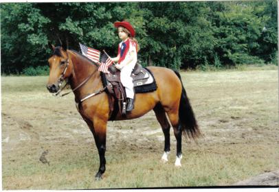 Foxie and Karen at Lewisville prarade 1993.jpg
